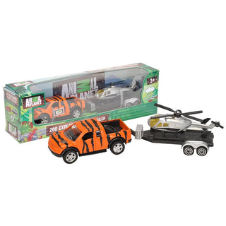 Wild Republic -  Zoo Truck With Trailer - 5"  Games and Action Toys