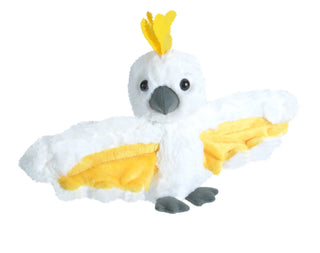 Wild Republic -  Huggers Sulphur Crested Cockatoo Stuffed Animal - 8"  Stuffed Animals