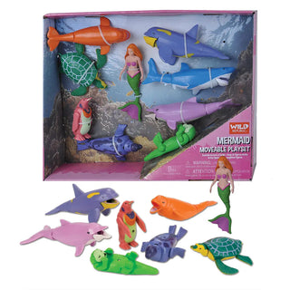Wild Republic -  Mermaid Moveable Set - 11"  Games and Action Toys