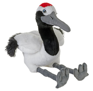 Wild Republic Cuddlekins Eco Red Crowned Crane Stuffed Animal - 12" Stuffed Animals