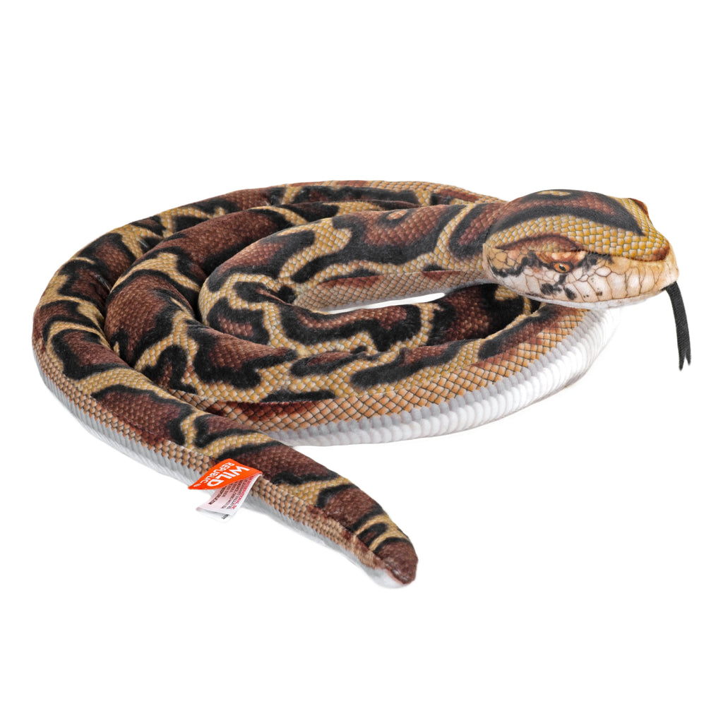Wild Republic Living Earth Snakes Burmese Python Stuffed Animal ...