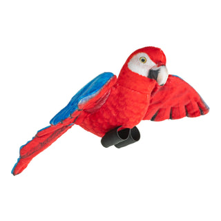Wild Republic -  Rainforest Birds Scarlet Macaw Stuffed Animal - 4.5"  Stuffed Animals