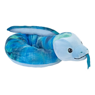 Wild Republic Squishy Snakes Blue Snake Stuffed Animal - 52" Stuffed Animals