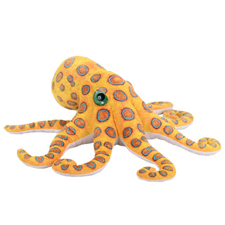 Wild Republic -  Living Ocean Blue Ring Octopus Stuffed Animal - 22"  Stuffed Animals