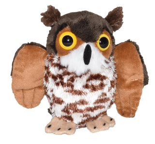Wild Republic -  Pocketkins Eco Great Horned Owl Stuffed Animal - 5"  Stuffed Animals