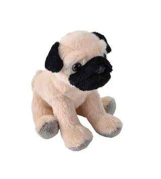 Wild Republic -  Pocketkins Eco Pug Stuffed Animal - 5"  Stuffed Animals