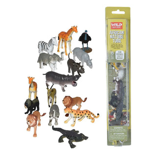 Wild Republic -  Tube of African Figurines with Playmat  Games and Action Toys