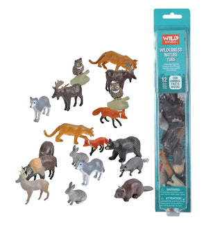 Wild Republic -  Tube of North American Figurines with Playmat  Games and Action Toys
