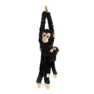 Wild Republic -  Hanging Chimpanzee with Baby Stuffed Animal - 20"  Stuffed Animals