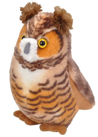 Wild Republic -  Audubon II Great Horned Owl Stuffed Animal with Sound - 5"  Stuffed Animals