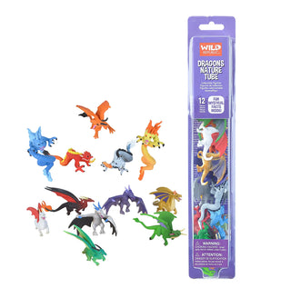 Wild Republic -  Tube of Dragon Figurines  Games and Action Toys
