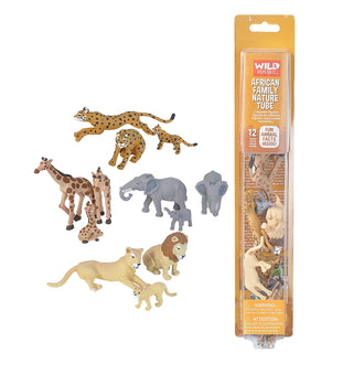 Wild Republic -  Tube of African Wildlife Family Figurines  Games and Action Toys