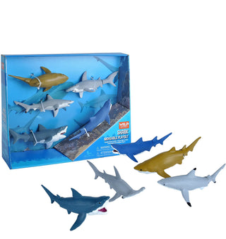 Wild Republic -  Shark Moveable Set  Games and Action Toys