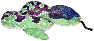 Wild Republic -  Green Purple Snake  Stuffed Animal - 54"  Stuffed Animals