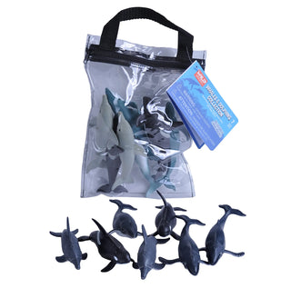 Wild Republic -  Zip Polybag of Whale and Dolphin  Games and Action Toys