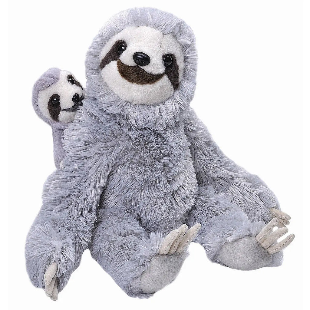 Toy Figure Sloth Baby Stuffed Animal Wild Republic Mom Baby Sloth