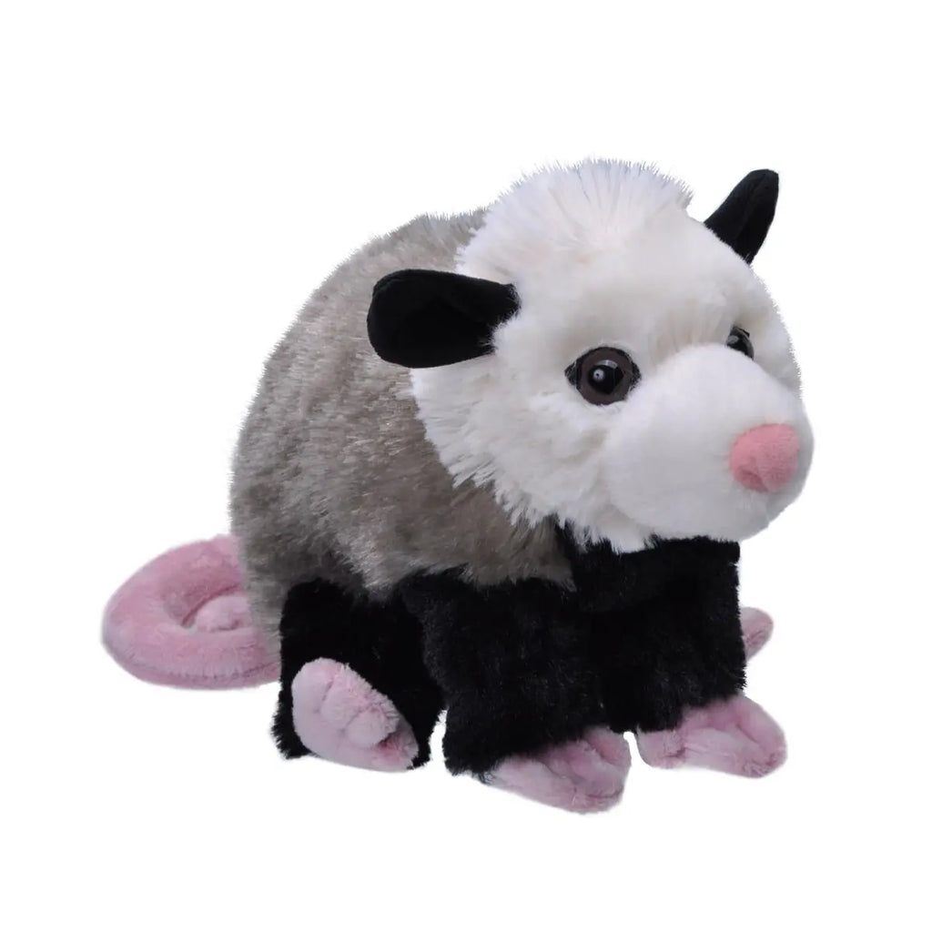 Wild Republic Rainforest Four-Eyed Opossum Plush Toy - 6 Inches, Stuffed Animal Made From Recycled Water Bottles