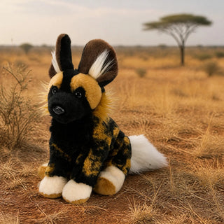 Wild Republic Cuddlekins Mini African Wild Dog Stuffed Animal - 8" Stuffed Animals