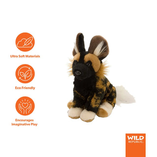 Wild Republic Cuddlekins Mini African Wild Dog Stuffed Animal - 8" Stuffed Animals