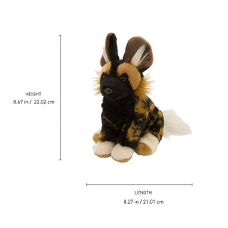 Wild Republic Cuddlekins Mini African Wild Dog Stuffed Animal - 8" Stuffed Animals