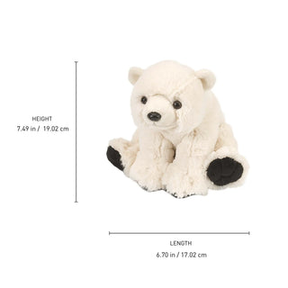 Wild Republic Cuddlekins Mini Polar Bear Stuffed Animal - 8" Stuffed Animals