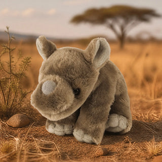 Wild Republic Cuddlekins Mini Rhino Baby Stuffed Animal - 8" Stuffed Animals