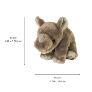 Wild Republic Cuddlekins Mini Rhino Baby Stuffed Animal - 8" Stuffed Animals