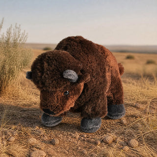 Wild Republic Cuddlekins Mini Bison Stuffed Animal - 8" Stuffed Animals