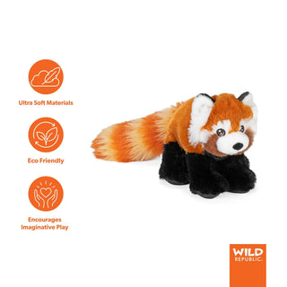 Wild Republic Cuddlekins Mini Red Panda Stuffed Animal - 8" Stuffed Animals