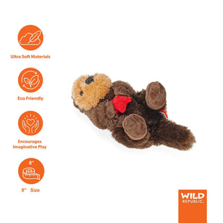 Wild Republic Cuddlekins Mini Sea Otter Stuffed Animal - 8" Stuffed Animals