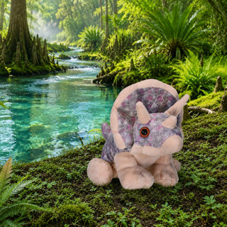 Wild Republic Cuddlekins Mini Triceratops Stuffed Animal - 8" Stuffed Animals