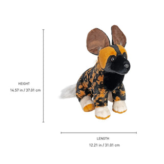 Wild Republic Cuddlekins African Wild Dog Stuffed Animal - 12" Stuffed Animals