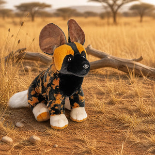 Wild Republic Cuddlekins African Wild Dog Stuffed Animal - 12" Stuffed Animals