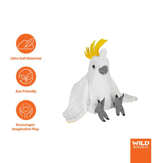 Wild Republic Cuddlekins Cockatoo Stuffed Animal - 12" Stuffed Animals