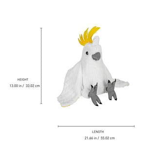 Wild Republic Cuddlekins Cockatoo Stuffed Animal - 12" Stuffed Animals