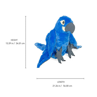 Wild Republic Cuddlekins Hyacinth Macaw Stuffed Animal - 12" Stuffed Animals