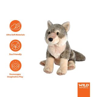 Wild Republic Cuddlekins Wolf Stuffed Animal - 12" Stuffed Animals