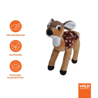 Wild Republic Cuddlekins Mini Fawn Stuffed Animal - 8" Stuffed Animals