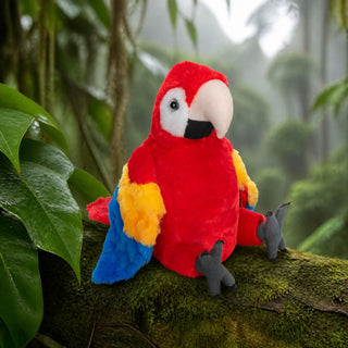 Wild Republic Cuddlekins Scarlet Macaw Stuffed Animal - 12" Stuffed Animals