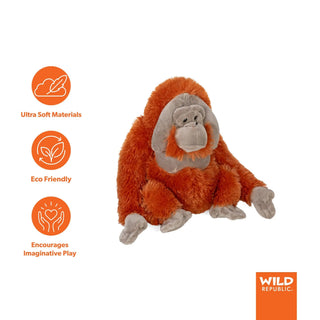 Wild Republic Cuddlekins Orangutan Stuffed Animal - 12" Stuffed Animals