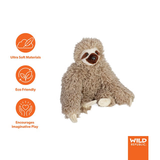 Wild Republic Cuddlekins Three Toed Sloth Stuffed Animal - 12" Stuffed Animals