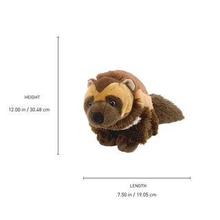 Wild Republic Cuddlekins Wolverine Stuffed Animal - 12" Stuffed Animals