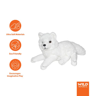 Wild Republic Cuddlekins Mini Arctic Fox Stuffed Animal - 8" Stuffed Animals