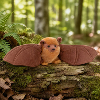 Wild Republic Cuddlekins Mini Little Brown Bat Stuffed Animal - 8" Stuffed Animals