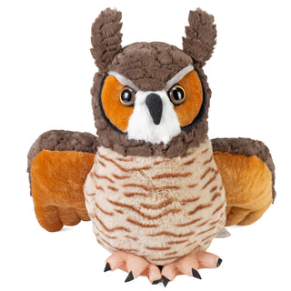   Wild Republic -  Great Horned Owl Stuffed Animal - 12"  Stuffed Animals