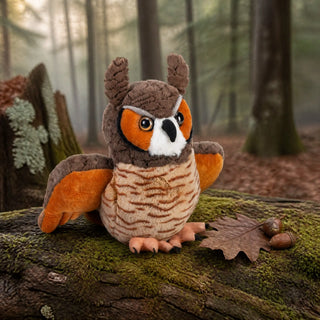 Wild Republic Cuddlekins Great Horned Owl Stuffed Animal - 12" Stuffed Animals