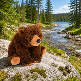 Wild Republic Cuddlekins Grizzly Bear Stuffed Animal - 12" Stuffed Animals