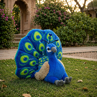Wild Republic Cuddlekins Mini Peacock Stuffed Animal - 8" Stuffed Animals