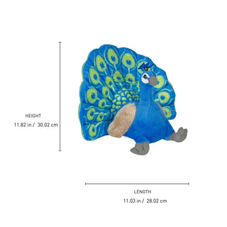 Wild Republic Cuddlekins Peacock Stuffed Animal - 12" Stuffed Animals