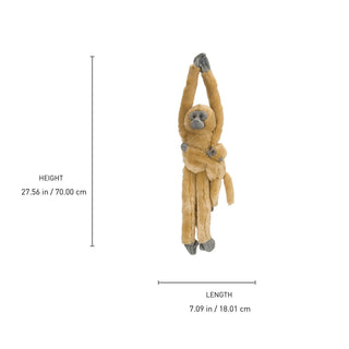 Wild Republic Hanging Monkeys with Baby Common Langur Stuffed Animal - 20" Stuffed Animals